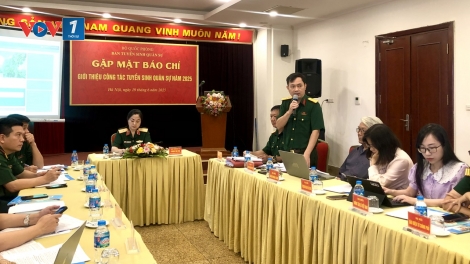 Tuyển sinh quân sự năm 2025 theo 3 phương thức