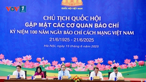 Thời sự 18h 15/6/2025:  Chủ tịch Quốc hội Trần Thanh Mẫn gặp mặt các cơ quan báo chí
