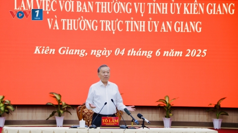 Tổng Bí thư: Hợp nhất Kiên Giang và An Giang là cơ hội chiến lược