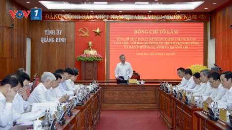 Thời sự 18h 25/6/2025: Tổng bí thư Tô Lâm làm việc với Ban Thường vụ Tỉnh ủy Quảng Bình và Quảng Trị