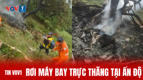 Rơi máy bay trực thăng tại Ấn Độ, 7 người có thể đã thiệt mạng