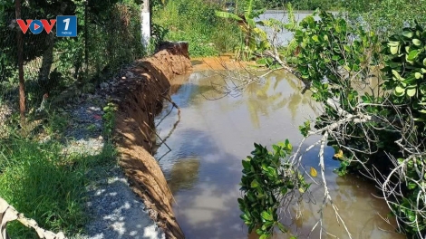 Hậu Giang: Chưa đầy 6 tháng đã xảy ra 30 điểm sụp đất, sạt lở bờ sông