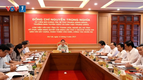 Ông Nguyễn Trọng Nghĩa làm việc với các tỉnh Nghệ An, Thanh Hóa, Hà Tĩnh