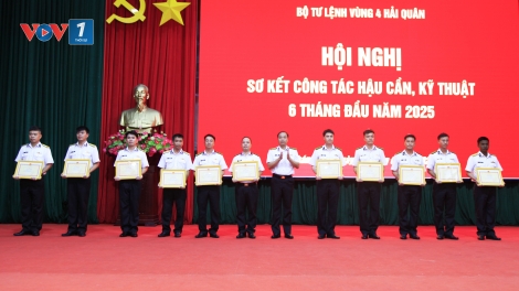 Vùng 4 Hải quân bảo đảm tốt hậu cần, kỹ thuật cho các nhiệm vụ 6 tháng đầu năm 2025