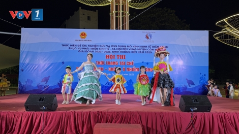 Hội thi “Thời trang tái chế” và “Nét đẹp xanh - chống ô nhiễm trắng” lan tỏa thông điệp xanh