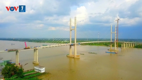   Dự án cầu Rạch Miễu 2 tiếp tục vượt tiến độ, sẽ hoàn thành đầu tháng 8