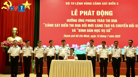 Cảnh sát biển 3 thi đua chuyển đổi số