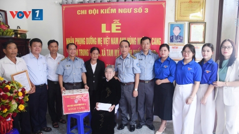 Chi đội Kiểm ngư số 3 nhận phụng dưỡng Mẹ Việt Nam Anh hùng