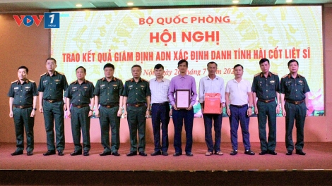 Sau nửa thể kỷ, đón nhận thông báo kết quả giám định ADN xác định danh tính hài cốt liệt sỹ