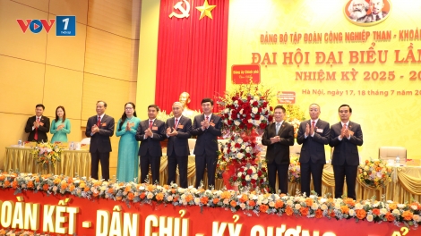Phó Thủ tướng Hồ Đức Phớc chỉ đạo tại ĐH Đảng bộ Tập đoàn Công nghiệp Than-khoáng sản Việt Nam