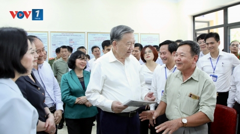 Tổng Bí thư Tô Lâm kiểm tra hoạt động chính quyền 2 cấp trên địa bàn Thành phố Hà Nội 