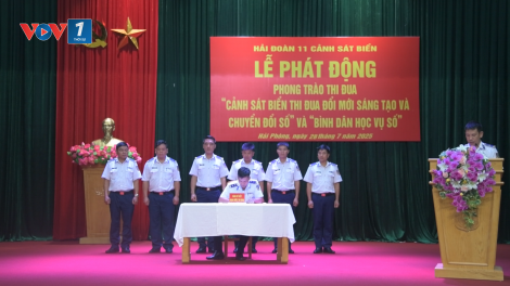 Hải đoàn 11 "Thi đua đổi mới sáng tạo, chuyển đổi số” và “Bình dân học vụ số”