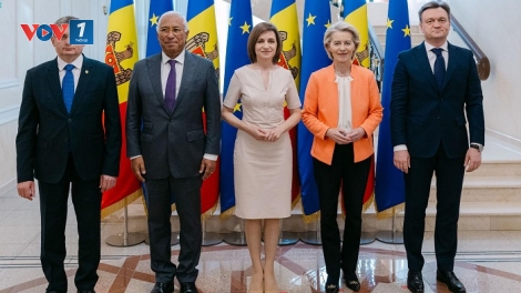 Hội nghị Thượng đỉnh lịch sử EU-Moldova ra tuyên bố chung