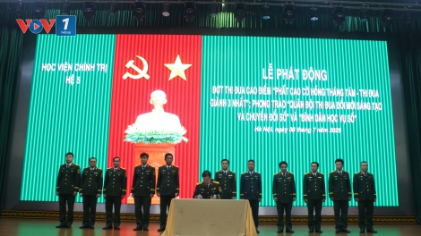 Hệ 5 Học viện Chính trị tổ chức phát động Đợt thi đua cao điểm “giành 3 nhất”