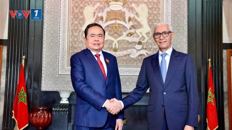 Chủ tịch Quốc hội Trần Thanh Mẫn hội đàm với Chủ tịch Hạ viện Ma-rốc