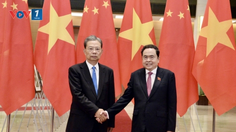 Chủ tịch Quốc hội Trần Thanh Mẫn hội đàm Ủy viên trưởng Nhân đại toàn quốc Trung Quốc