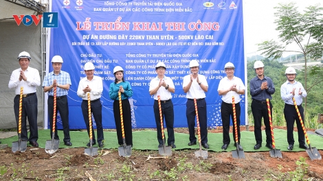 Triển khai thi công Dự án đường dây 220kV Than Uyên - Lào Cai chào mừng 80 năm Quốc khánh