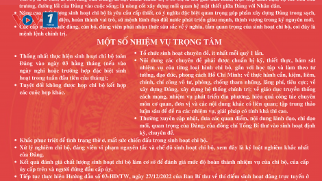 Tiếp tục đổi mới và nâng cao chất lượng sinh hoạt chi bộ trong giai đoạn mới