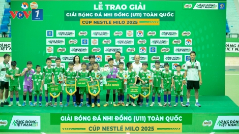 U11 Hưng Yên lần đầu vô địch Giải Bóng đá Nhi đồng Toàn quốc