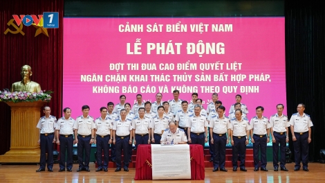 Cảnh sát biển Việt Nam phát động đợt thi đua cao điểm quyết liệt ngăn chặn khai thác IUU