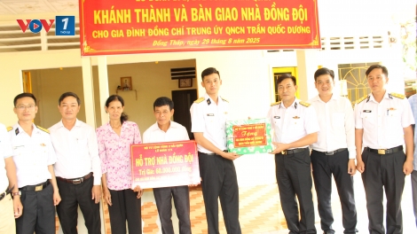 Lữ đoàn 171, Vùng 2 Hải quân bàn giao “Nhà đồng đội”
