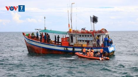 Cảnh sát biển Việt Nam kiểm tra công tác IUU tại vùng biển giáp ranh Việt Nam - Malaysia - Thái Lan
