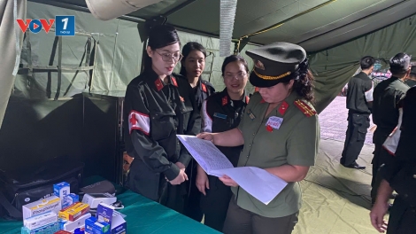 Hỗ trợ y tế cho 484 người tại buổi tổng duyệt diễu binh, diễu hành