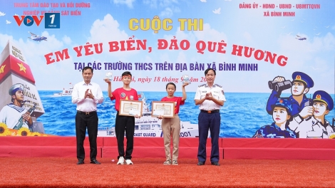 Sôi nổi Cuộc thi “Em yêu biển, đảo quê hương” tại xã Bình Minh, thành phố Hà Nội