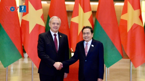 Chủ tịch Quốc hội Trần Thanh Mẫn tiếp Chủ tịch Hạ viện Belarus Igor Sergeyenko