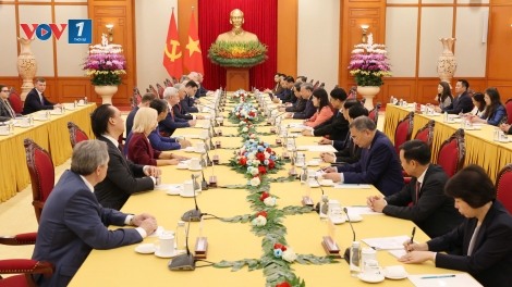 Tổng Bí thư Tô Lâm tiếp Chủ tịch Đuma Quốc gia Nga