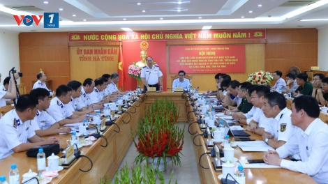Cảnh sát biển Việt Nam thăm, làm việc với UBND tỉnh Hà Tĩnh