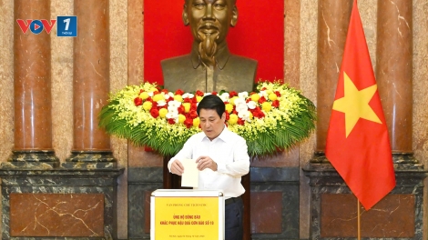Văn phòng Chủ tịch nước quyên góp, ủng hộ đồng bào khắc phục hậu quả cơn bão số 10