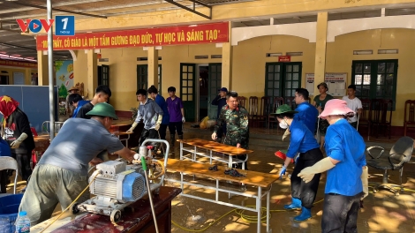 Tuổi trẻ Thủ đô tiếp sức Thái Nguyên và Lạng Sơn khắc phục hậu quả bão lũ