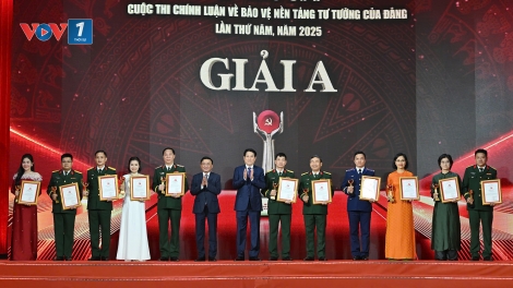 Chủ tịch nước Lương Cường dự lễ trao giải Cuộc thi chính luận về bảo vệ nền tảng tư tưởng của Đảng