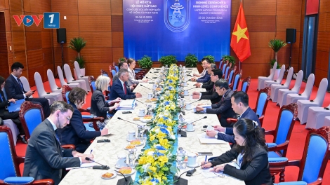 Chủ tịch nước Lương Cường tiếp Đồng Bộ trưởng về Ngoại giao và Thương mại Australia Matt Thistlethwa