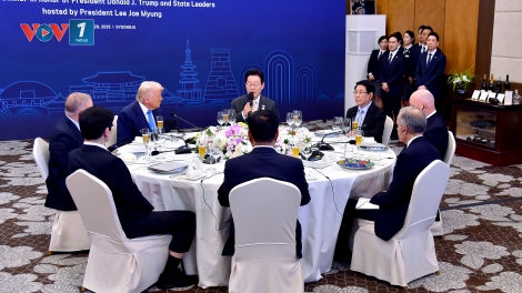 Chủ tịch nước Lương Cường dự tiệc tối cùng các nhà Lãnh đạo APEC