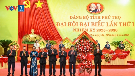 Chủ tịch nước Lương Cường dự Đại hội Đại biểu Đảng bộ tỉnh Phú Thọ lần thứ I