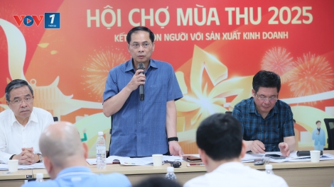 Phó Thủ tướng Bùi Thanh Sơn: Đẩy nhanh tiến độ thi công các gian hàng Hội chợ Mùa thu năm 2025
