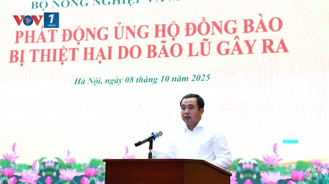 Bộ Nông nghiệp và Môi trường phát động ủng hộ đồng bào bị thiệt hại do bão lũ gây ra