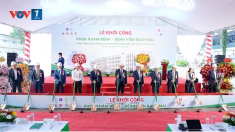 Bệnh viện Bạch Mai khởi công công trình chào mừng Đại hội lần thứ 14 của Đảng