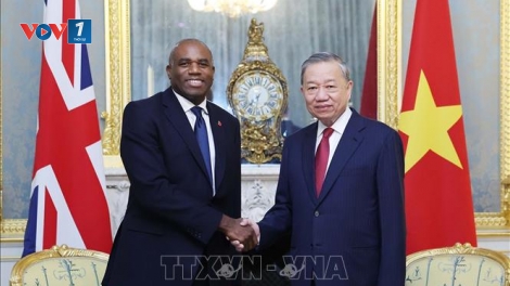 Tổng Bí thư Tô Lâm gặp Phó Thủ tướng Anh David Lammy