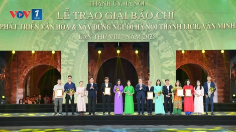 33 tác phẩm báo chí được tôn vinh vì đóng góp cho văn hóa và người Hà Nội thanh lịch, văn minh