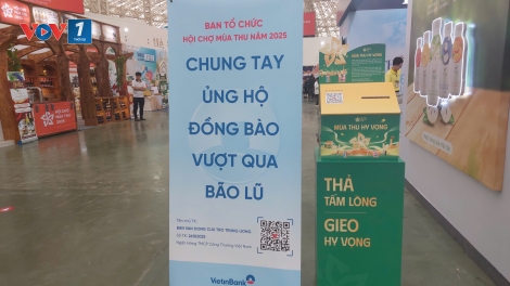 Sau 4 ngày Hội chợ Mùa Thu lần thứ nhất 2025: Số tiền ủng hộ đồng bào lũ lụt đạt hơn 211 triệu đồng