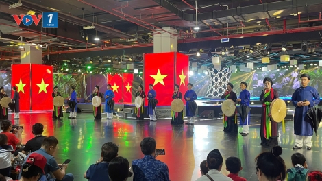 Ngọt ngào câu ca quan họ tại Triển lãm Quốc gia