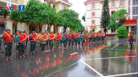 Bộ CHQS tỉnh Thái Nguyên huy động lực lượng ứng phó với hoàn lưu bão số 11