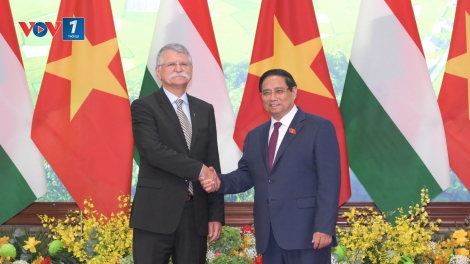 Thủ tướng Chính phủ Phạm Minh Chính tiếp Chủ tịch Quốc hội Hungary Kover Laszlo