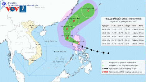 Bão Fung Wong giật cấp 17, trên vùng ven biển phía Đông đảo Luzon (Philippines)