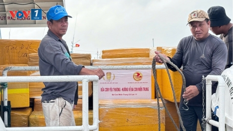 Chi hội Du lịch Phú Quý hỗ trợ 500 kg cá tươi cho công tác cứu trợ