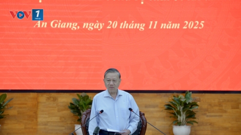 Tổng Bí thư Tô Lâm: An Giang phải phấn đấu trở thành tỉnh khá của cả nước, là trung tâm kinh tế biển