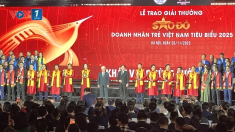 Giải thưởng Sao Đỏ 2025: Tôn vinh doanh nhân trẻ trong kỷ nguyên mới